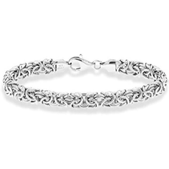 925 Sterling Silver Italian Bracelet - Picture 3 of 6